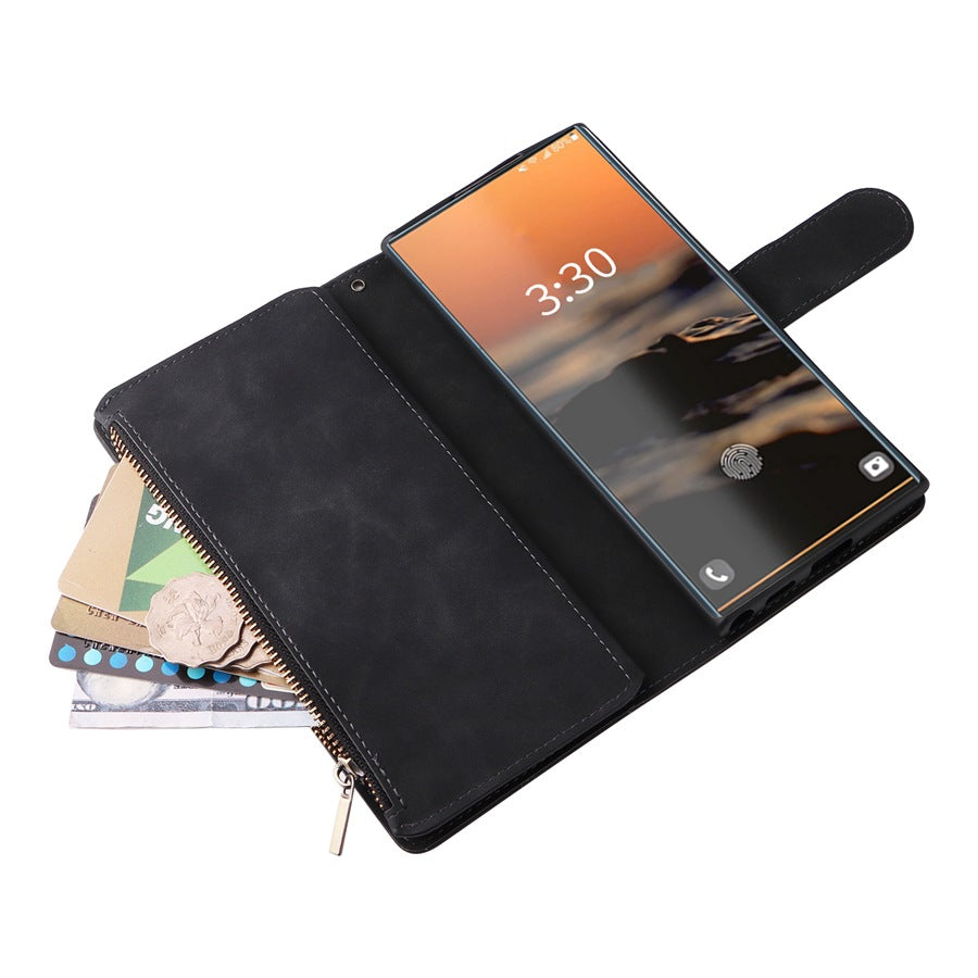 Samsung S24 Ultra Leather Case with Multi-Card Wallet