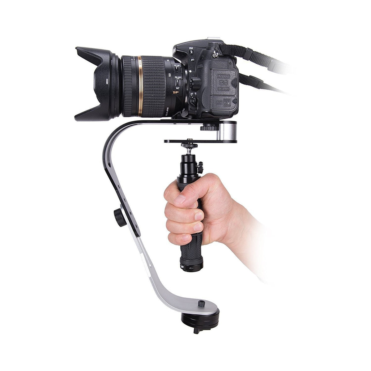 Handheld Stabilizer for DSLR and Smartphone Cameras