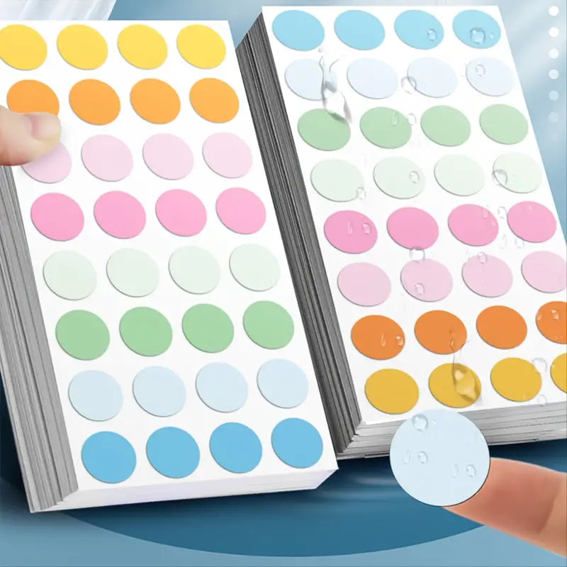 Colorful Dot Stickers - Round Self-Adhesive Labels
