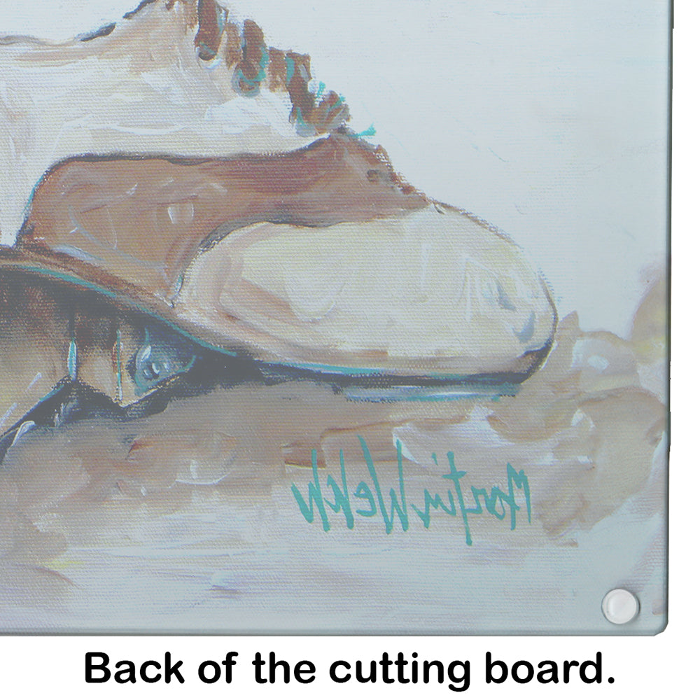 Tap Doses Shoes Glass Cutting Board