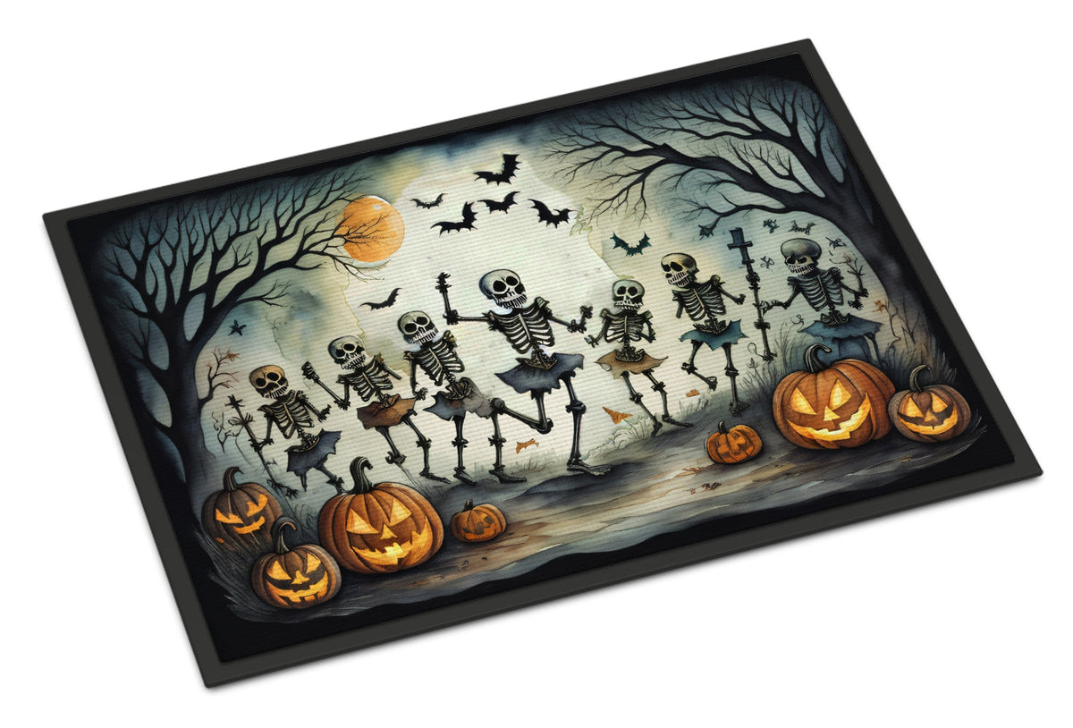 Dancing Skeletons Spooky Halloween Doormat