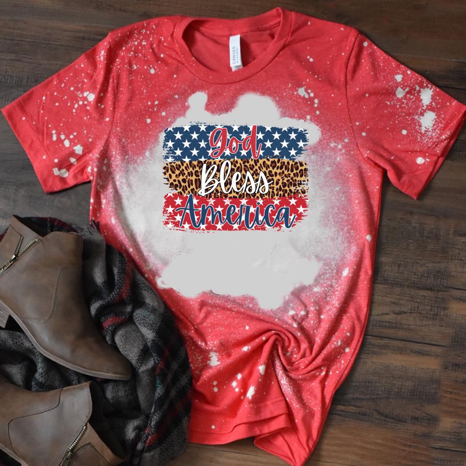God Bless America w/ Stars & Leopard - 15 Style Options