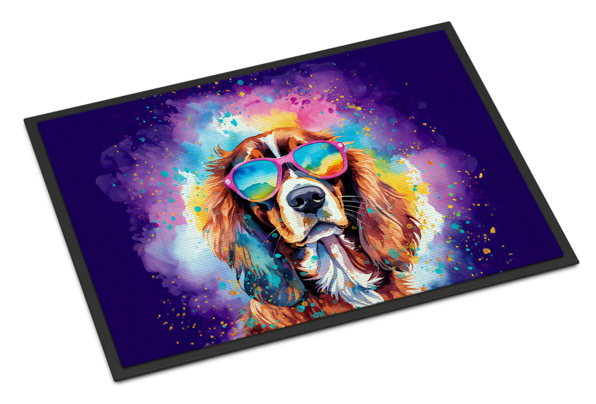 Cavalier Spaniel Hippie Dawg Doormat