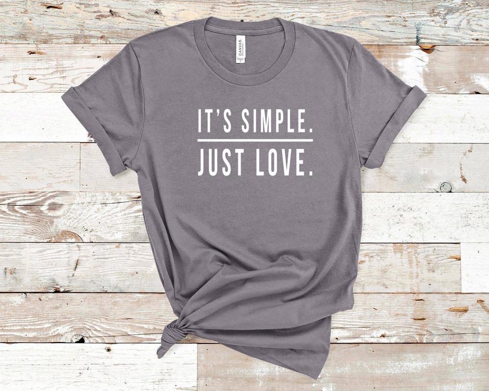 It's Simple. Just Love. - White Ink