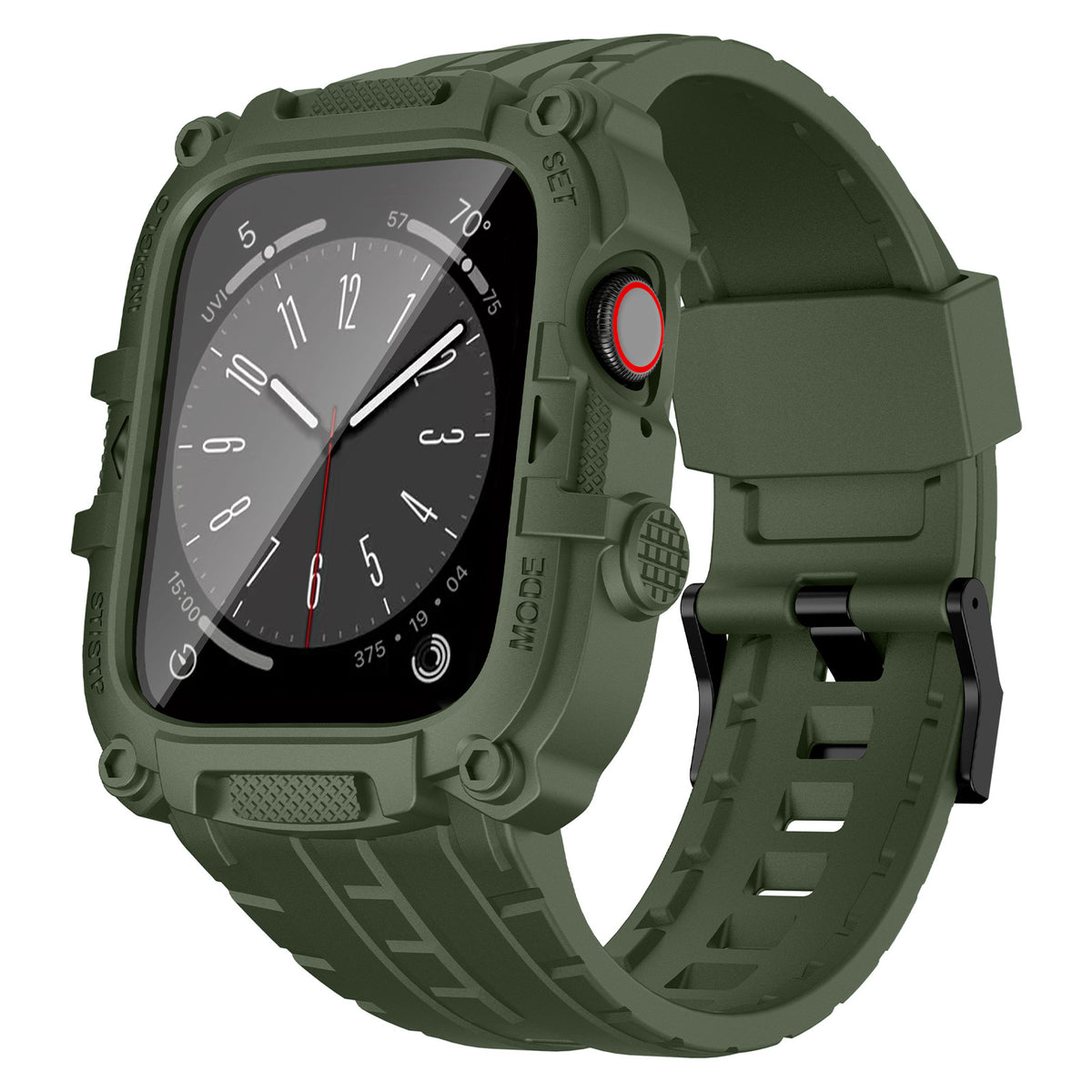 TPU Case with Tempered Glass for Apple Watch Series 1-8