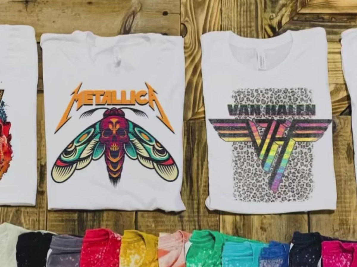 Def L w/ Turquoise & Leopard - Rocker Tee