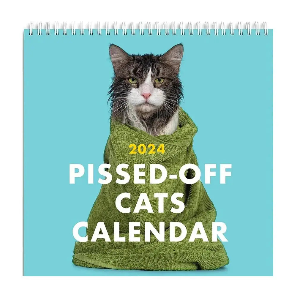 Pissed-Off Cats Calendar 2024 - Cross-Border Hot Item