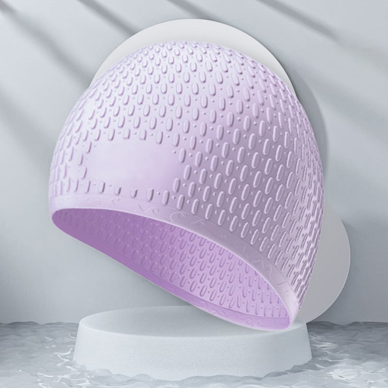 Fashionable Silicone Water Drop Swim Cap