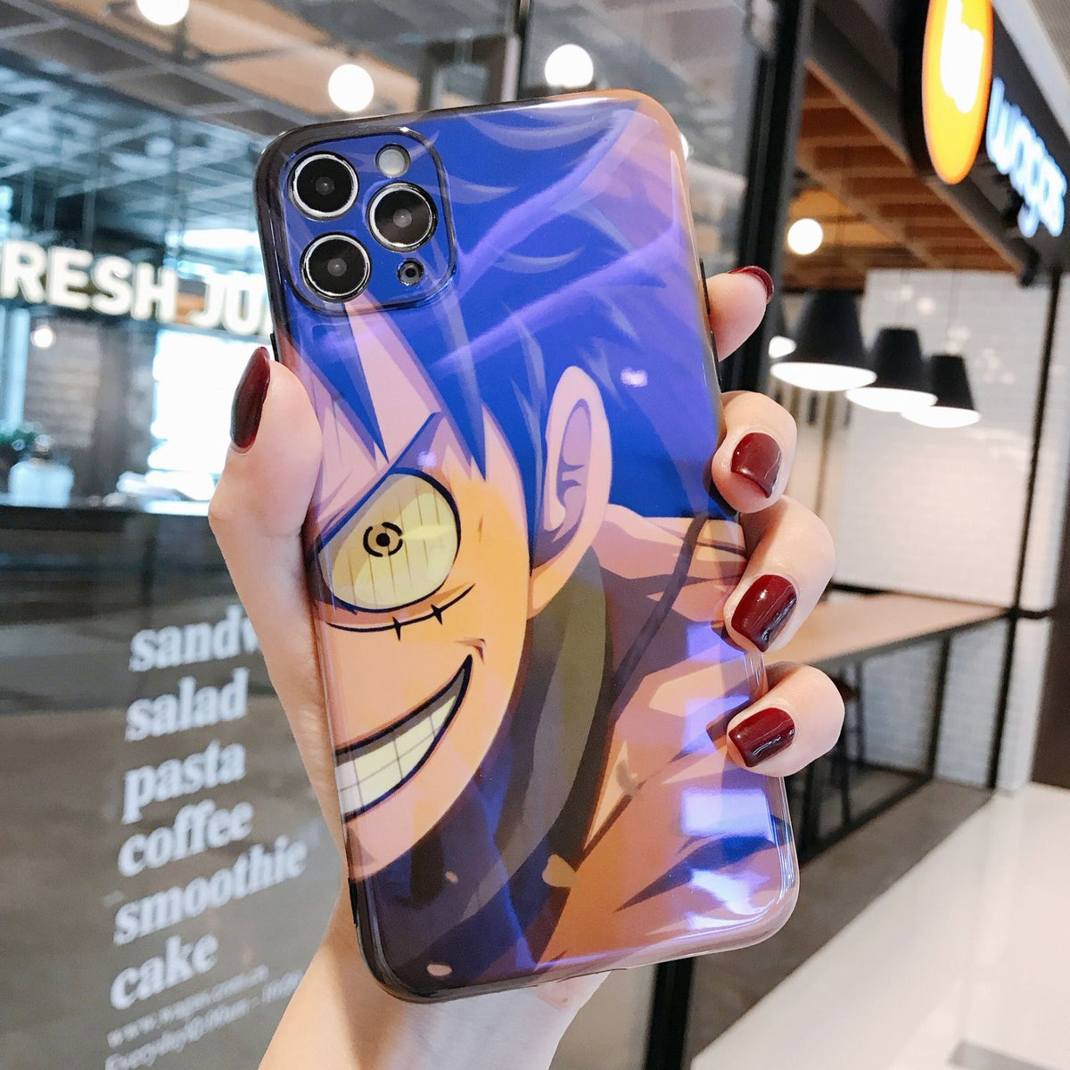 iPhone Case for 13 Pro, 12, 11 with Luffy & Zoro Design