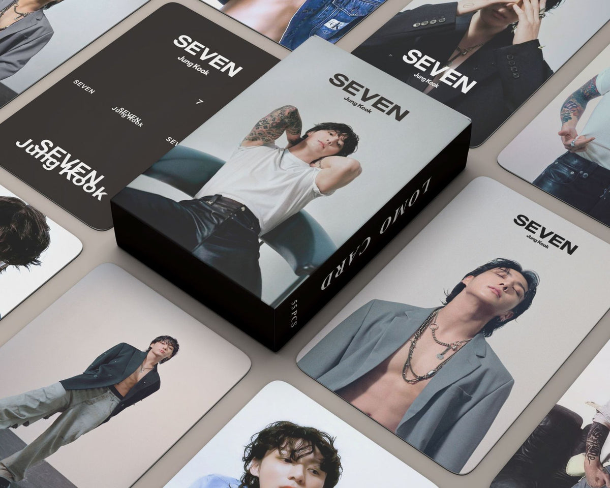 JungKook SEVEN Album Lomo Card Collection (55 Cards)