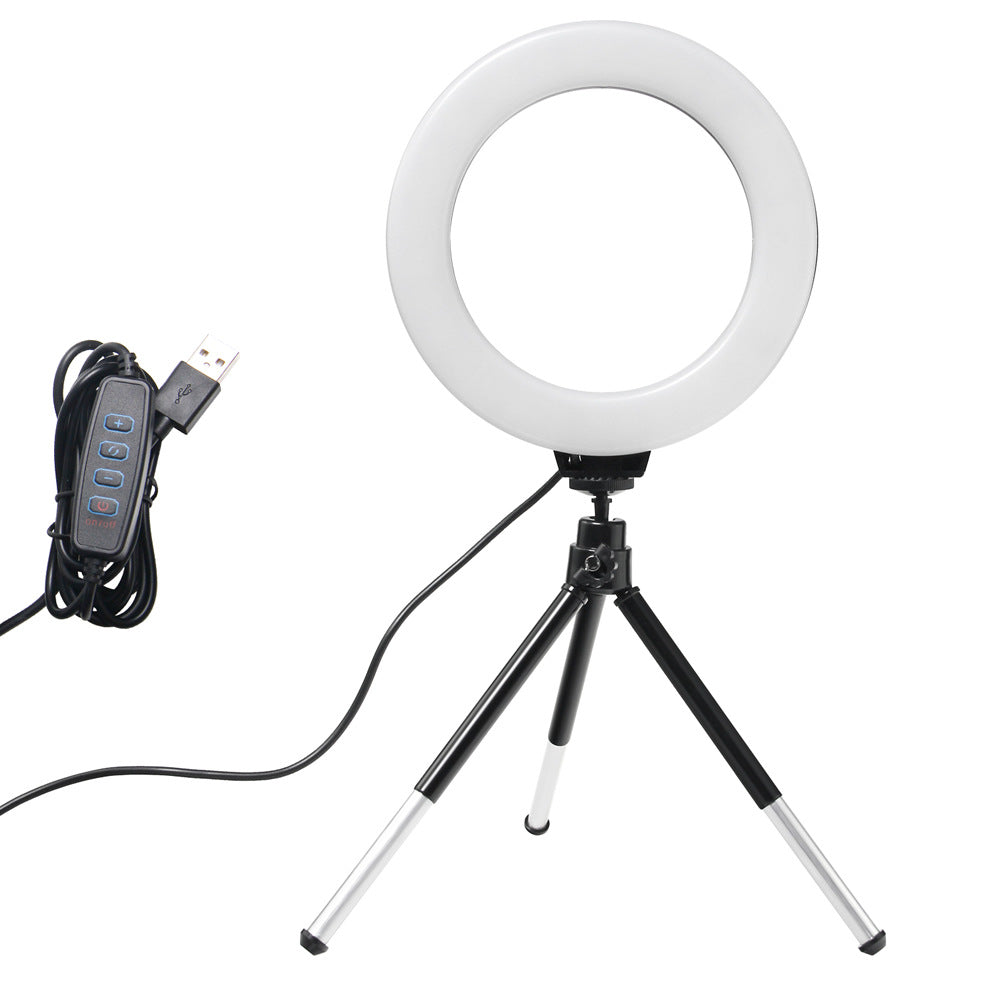 16cm Ring Light with Mini Tripod and Clamp Set