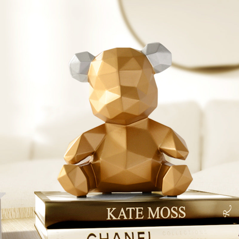 Nordic Resin Bear Piggy Bank Home Decor for Kids