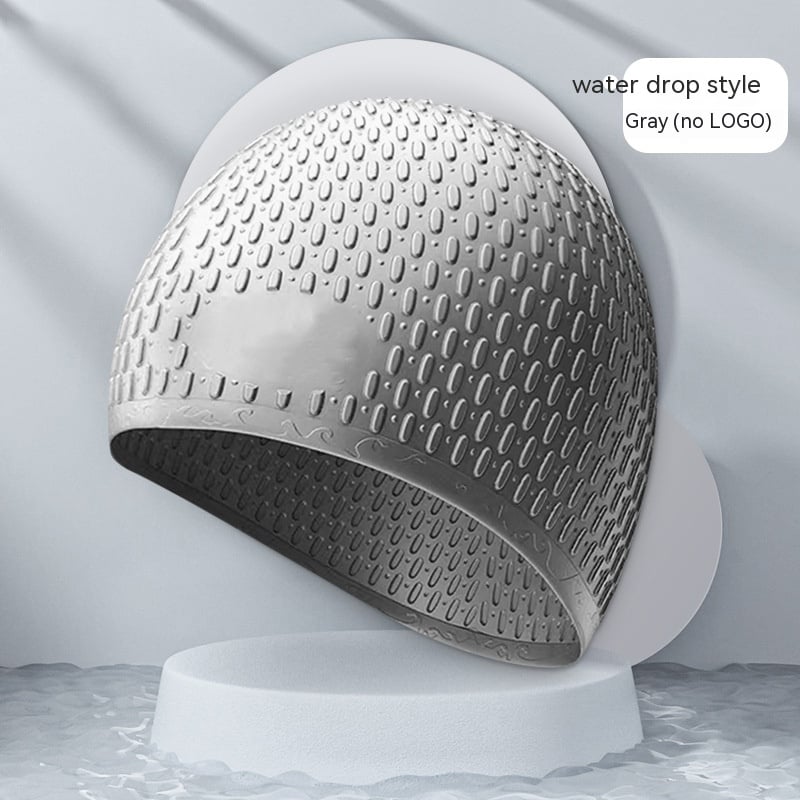 Fashionable Silicone Water Drop Swim Cap
