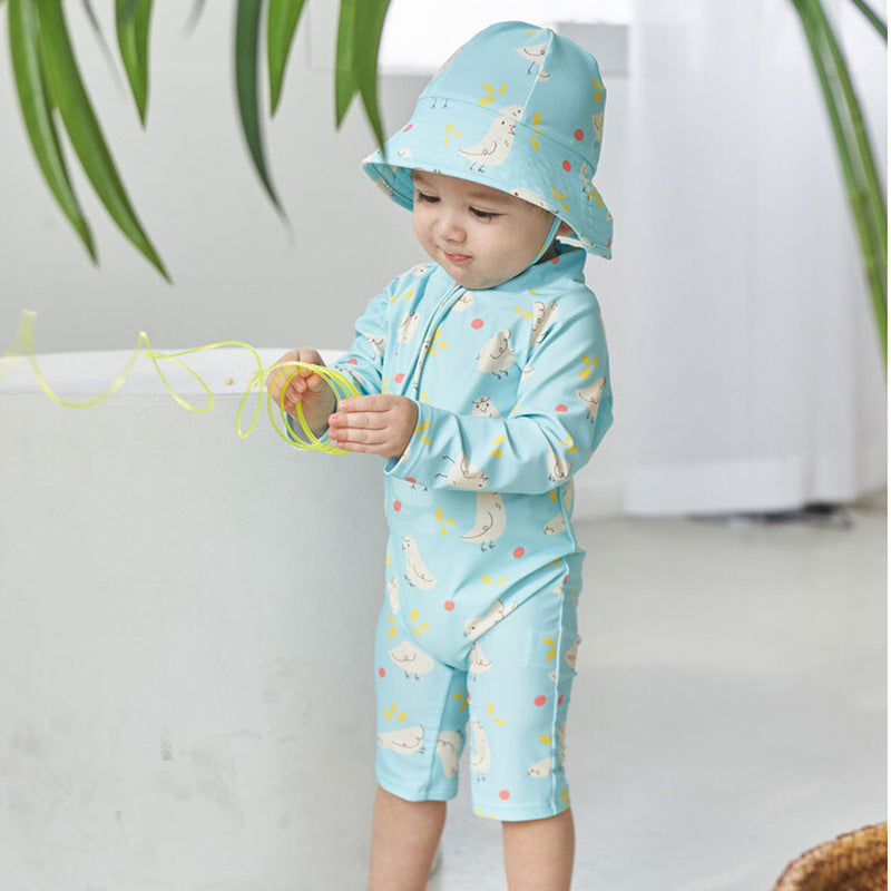 2024 Kids One-Piece Swimwear - Quick-Dry Sun Protection
