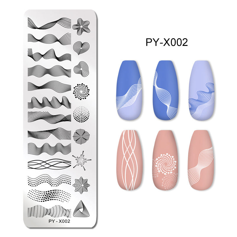 Nail Steel Printing Plate with Blue Film Template