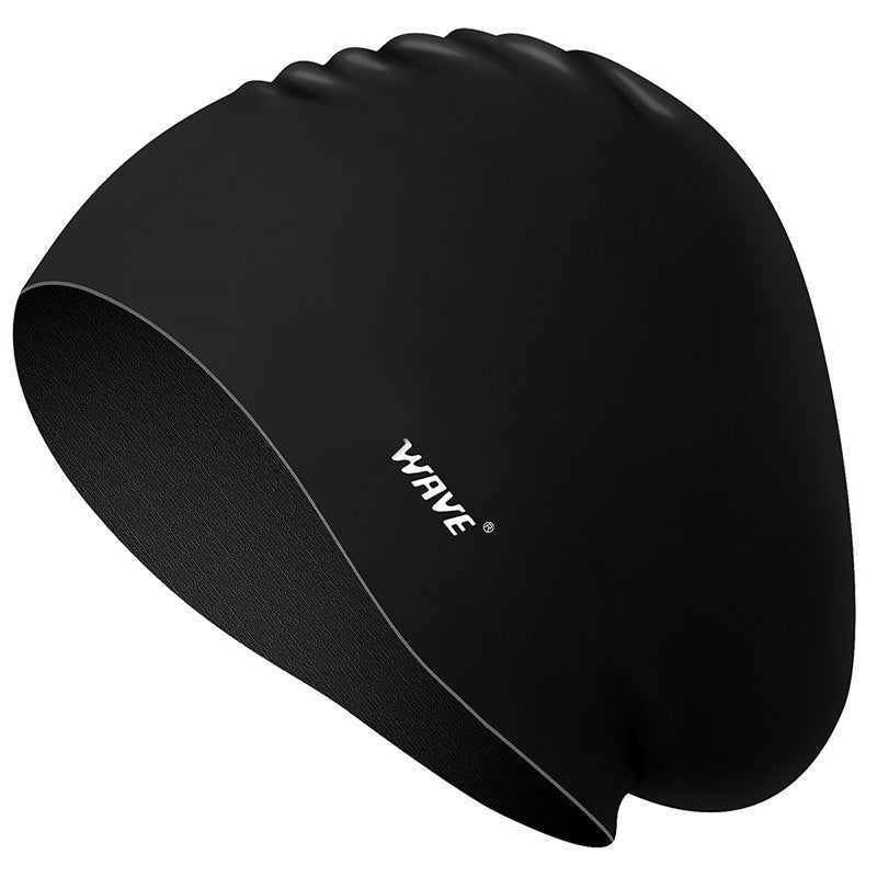Fashionable Waterproof Silicone Swimming Cap for Long Hair