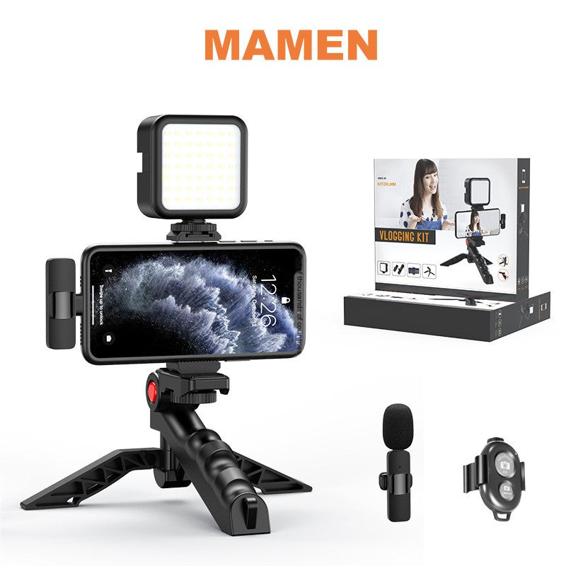2022 Vlog Shooting Kit with Light Stand and Tripod