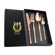 4-Piece Set of Stainless Steel Cutlery for Western Dining