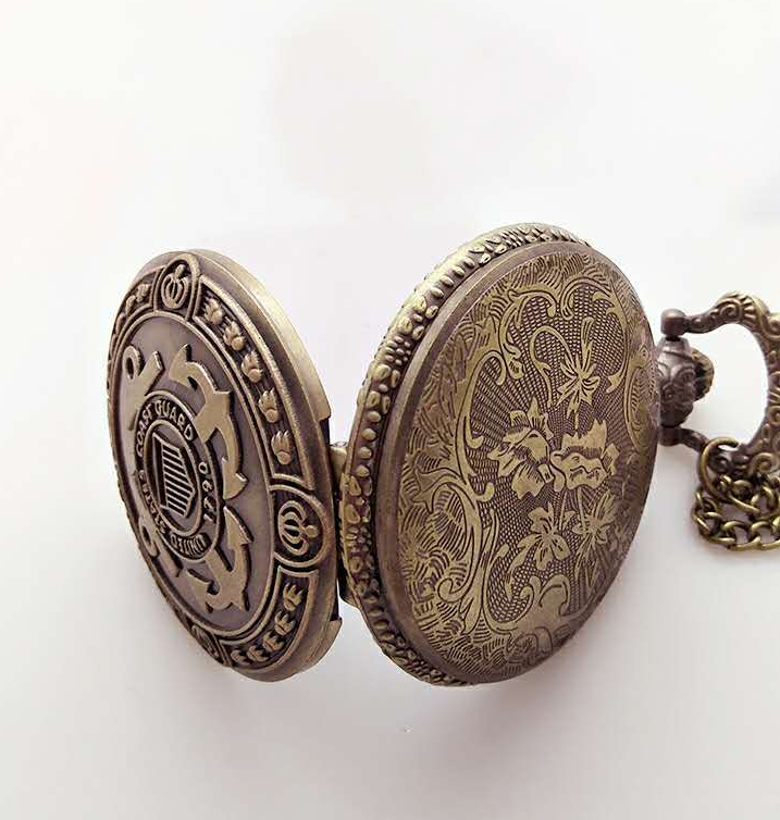 Vintage US Coast Guard Quartz Pocket Watch