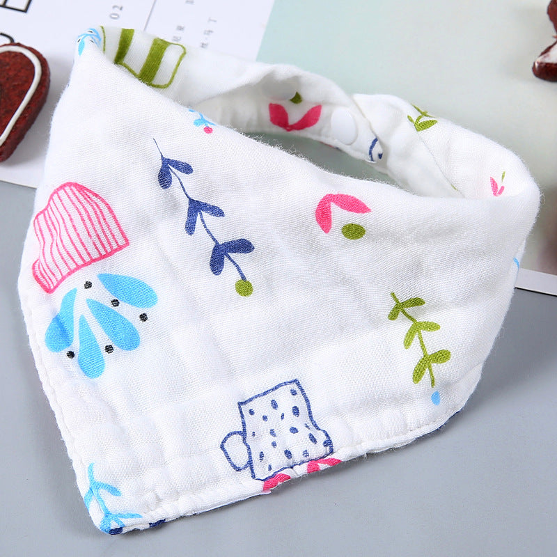 Cartoon Triangle Towel for Babies - Soft and Printed
