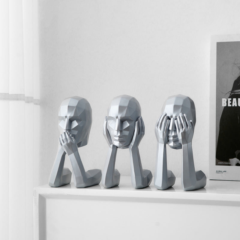Abstract Art Figure Decoration for Modern Home Office
