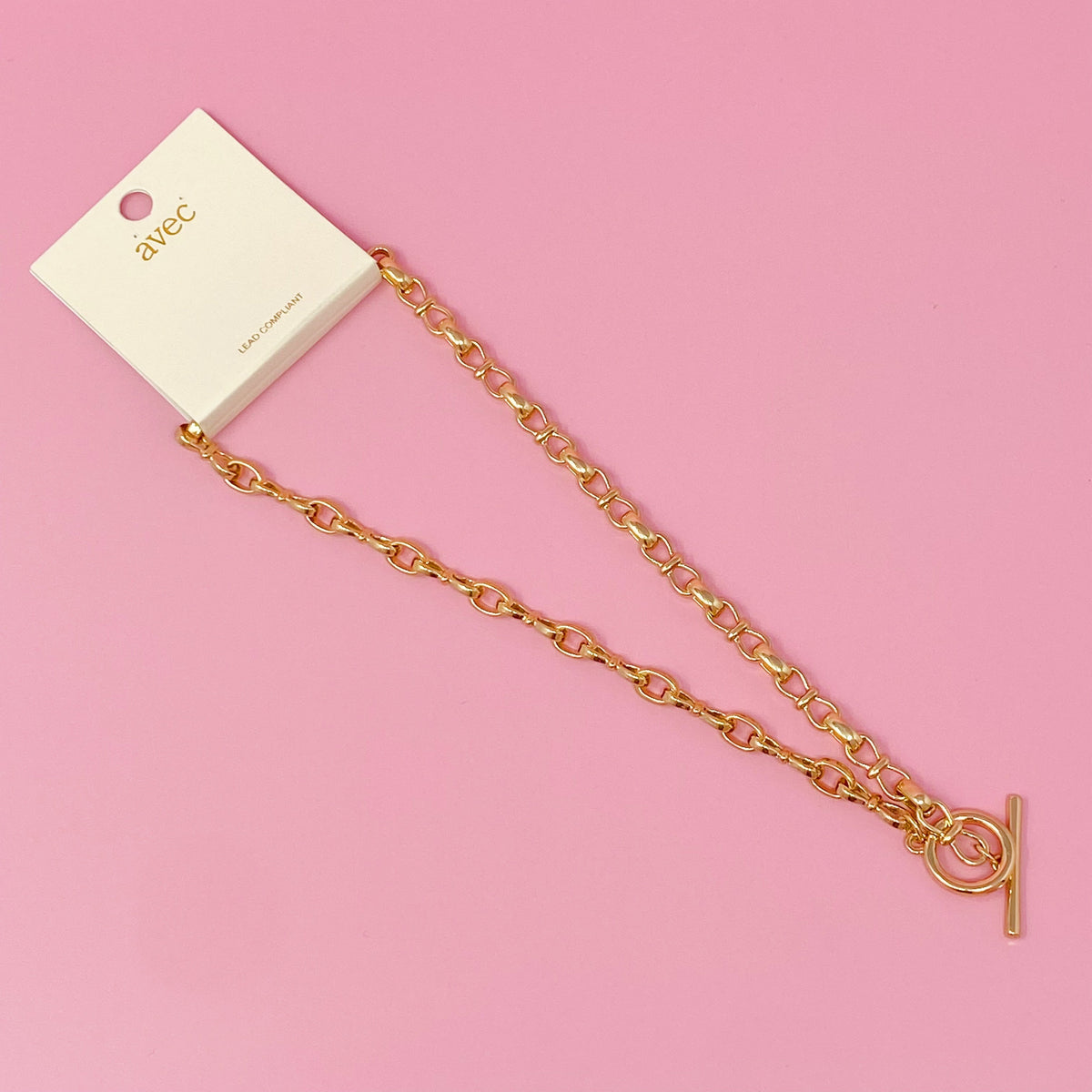 Luxe Chain Toggle Closure Necklace