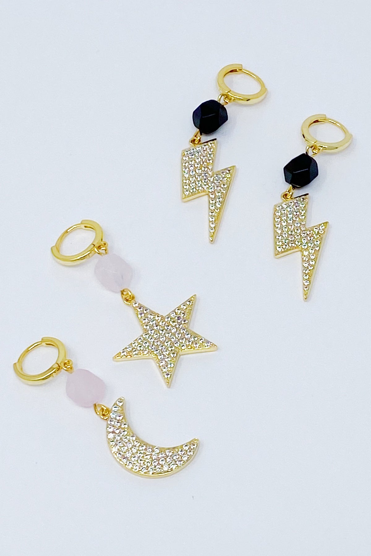 Shine From Sky Drop Earrings