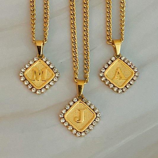 Aztec Delight Initial Necklace