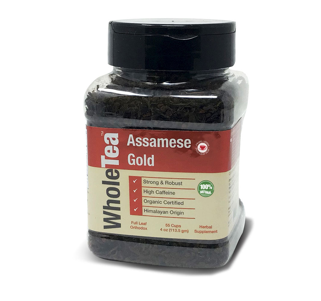 WHOLETEA Natural Assam Breakfast Black Full Leaf Tea