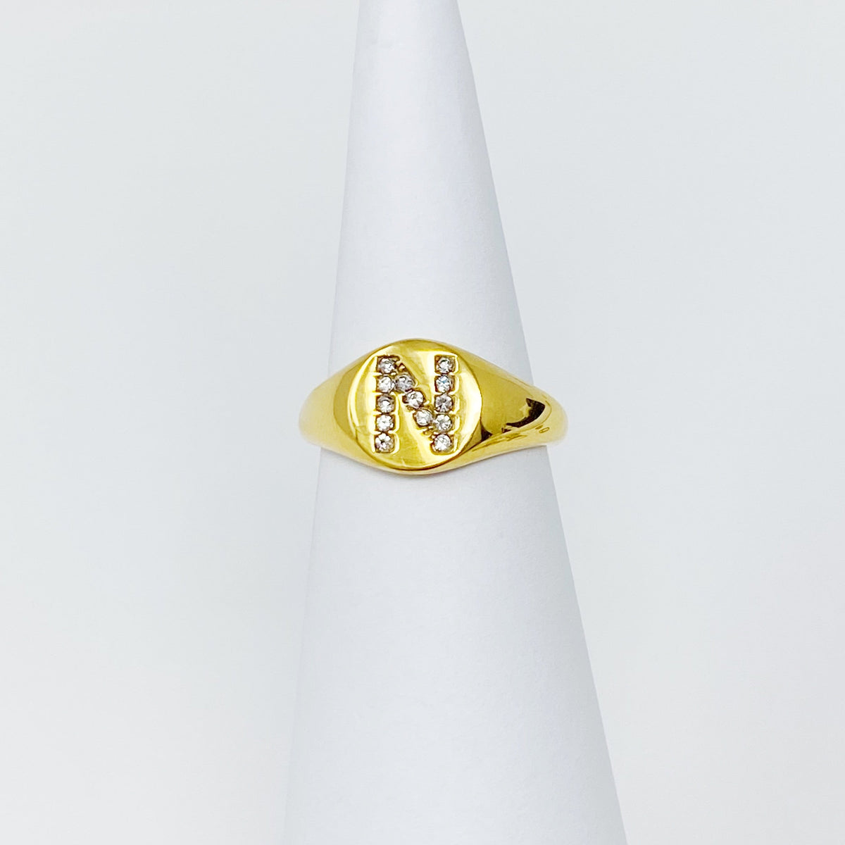 Shine Me Initial Ring