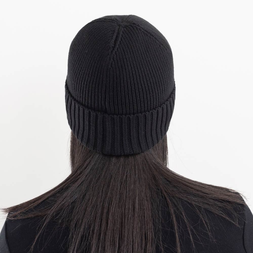 BADASS COTTON CASHMERE BEANIE | BLACK