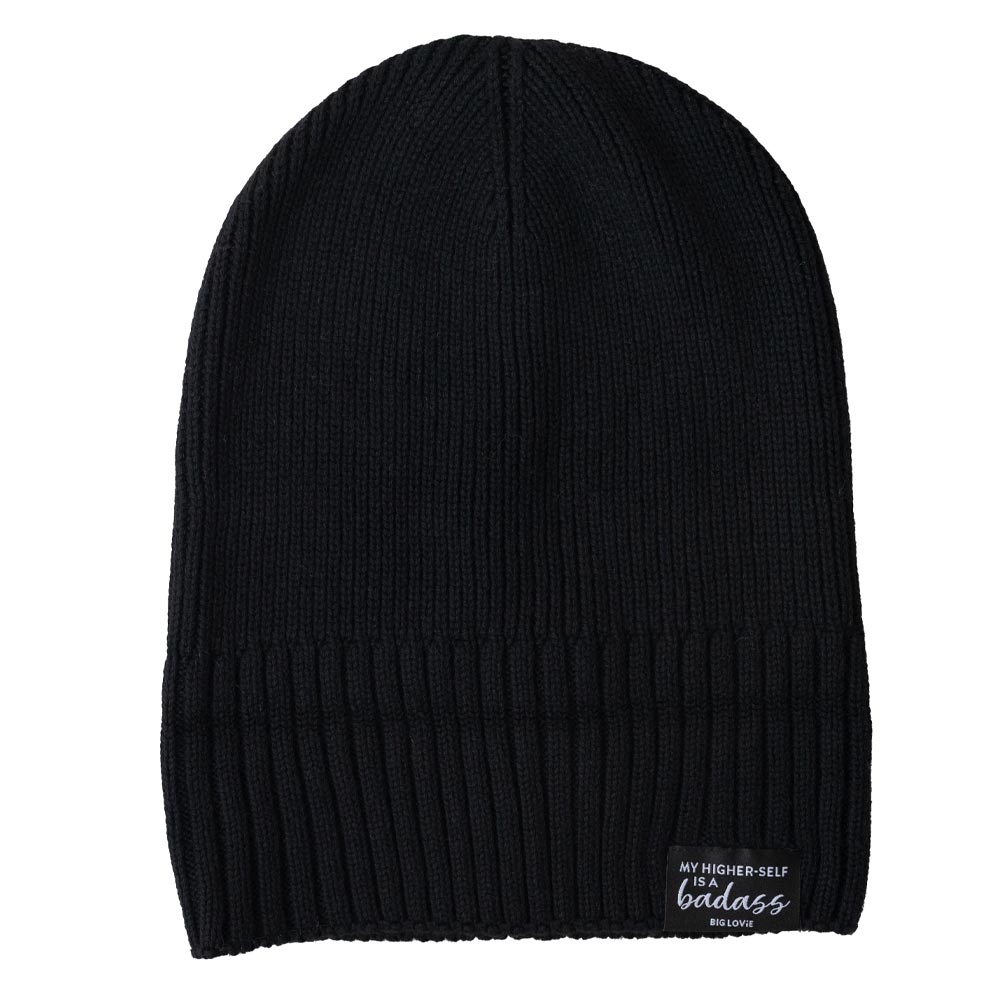 BADASS COTTON CASHMERE BEANIE | BLACK