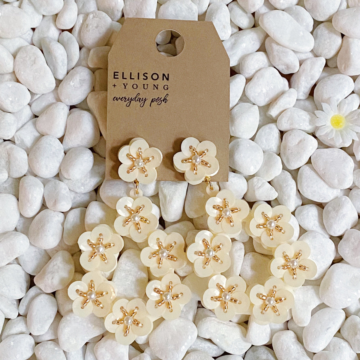 Moon Flower Earrings