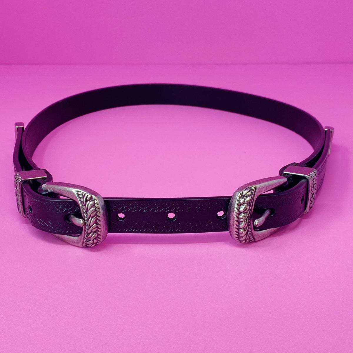 Genuine Double Buckle Belt
