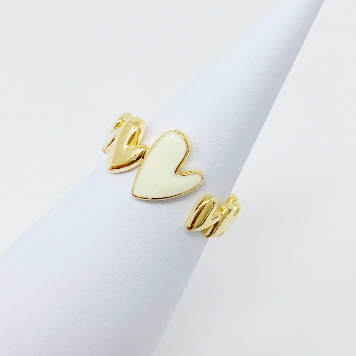 Soft Heart Open Ring