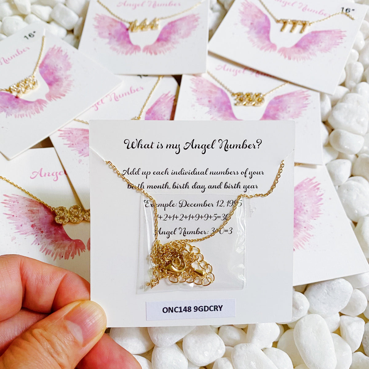 Dainty Angel Number Necklace