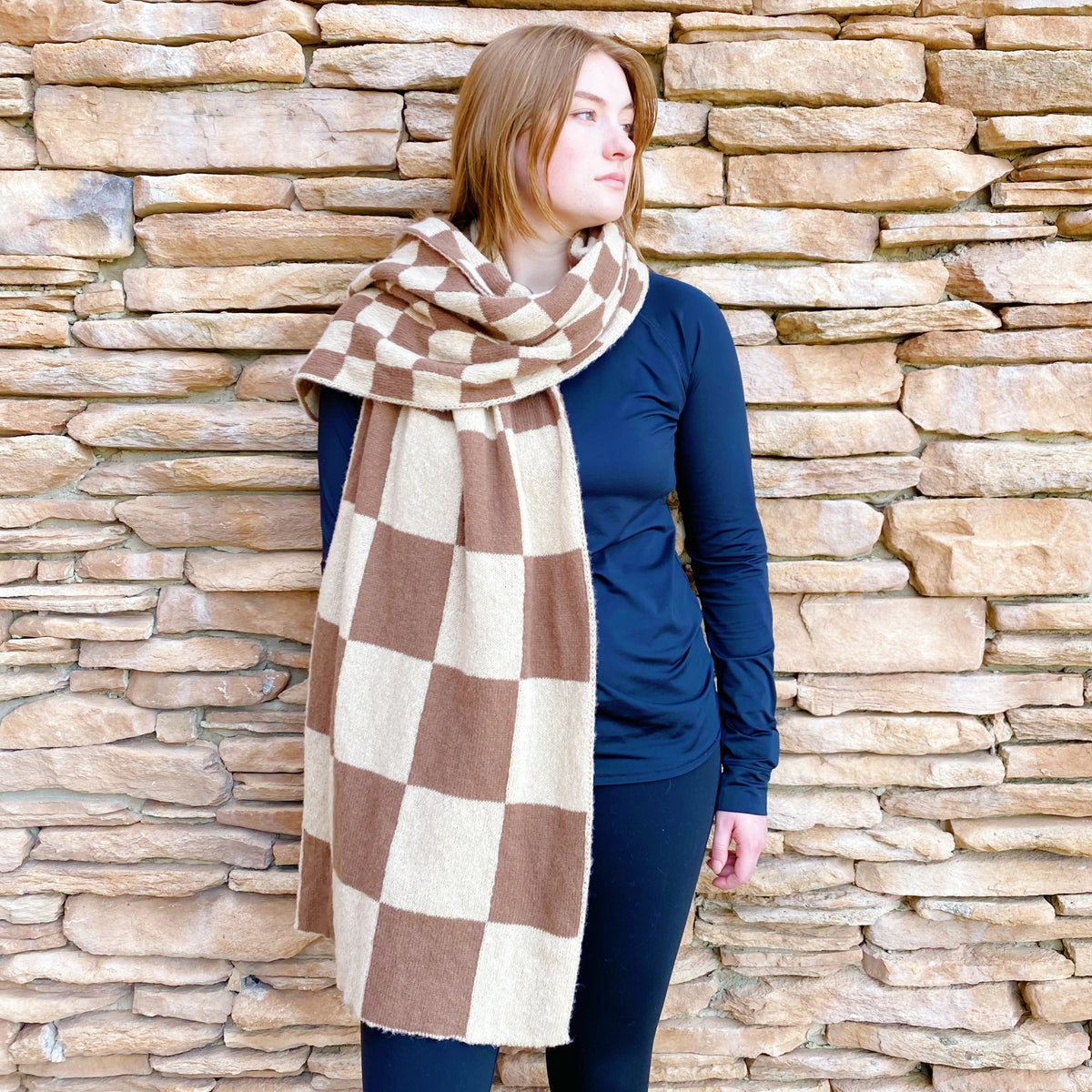 Mixed Thoughts Jumbo Knit Scarf