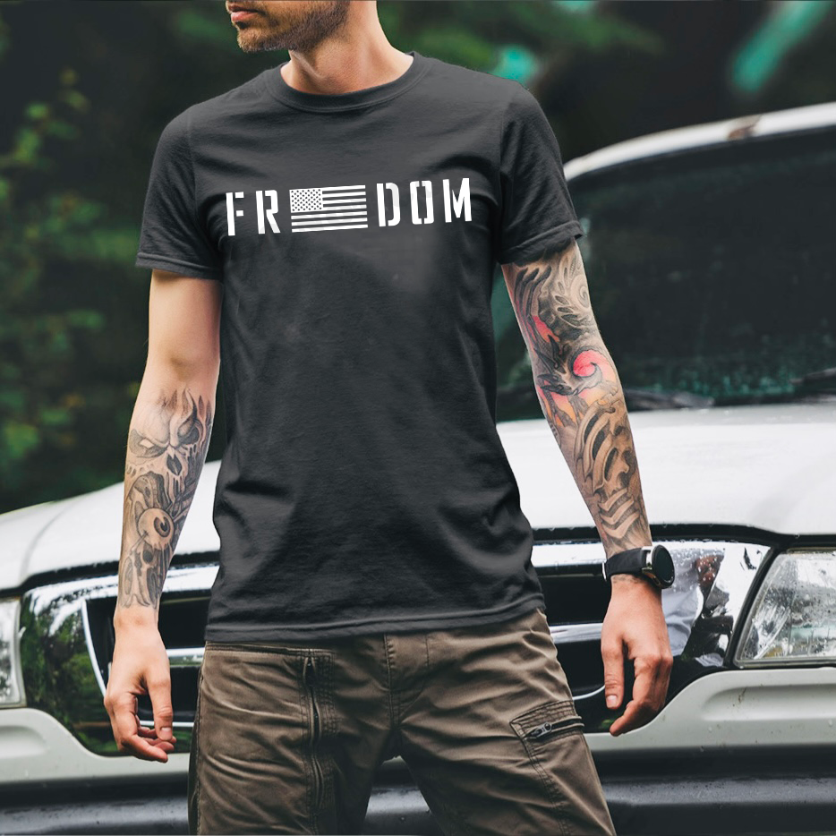 Freedom w/ American Flag - 12 Style Options