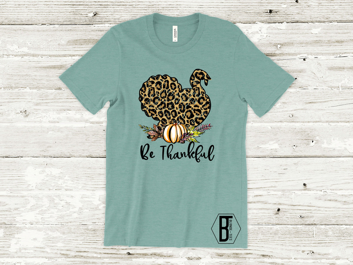 Be Thankful w/ Leopard Print Turkey
