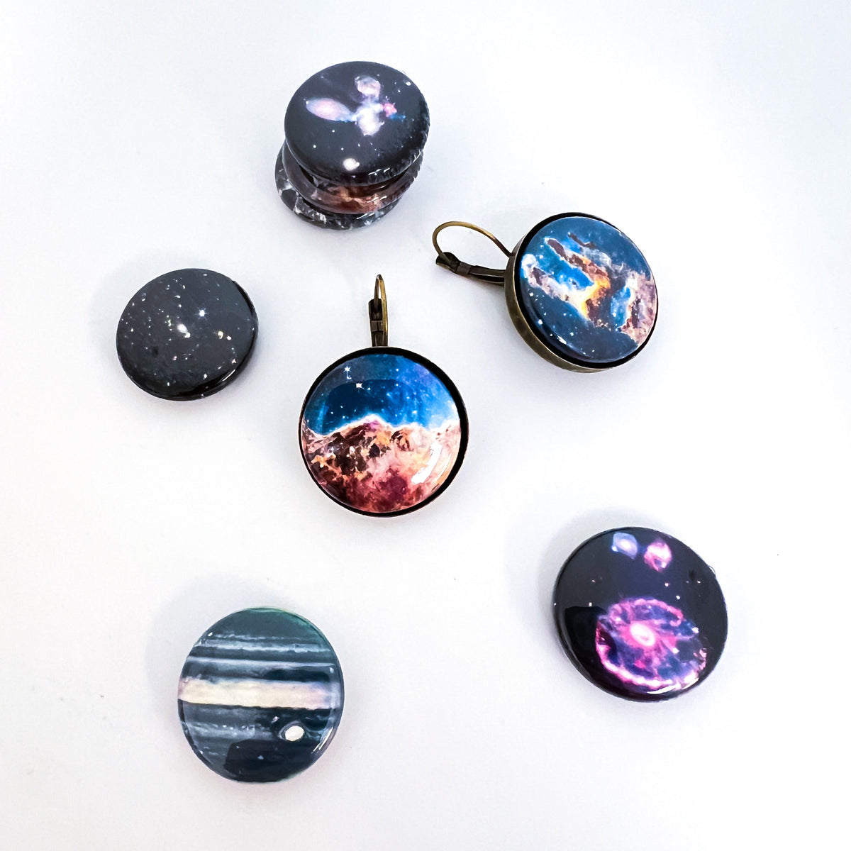 Interchangeable JWST First Images Earrings