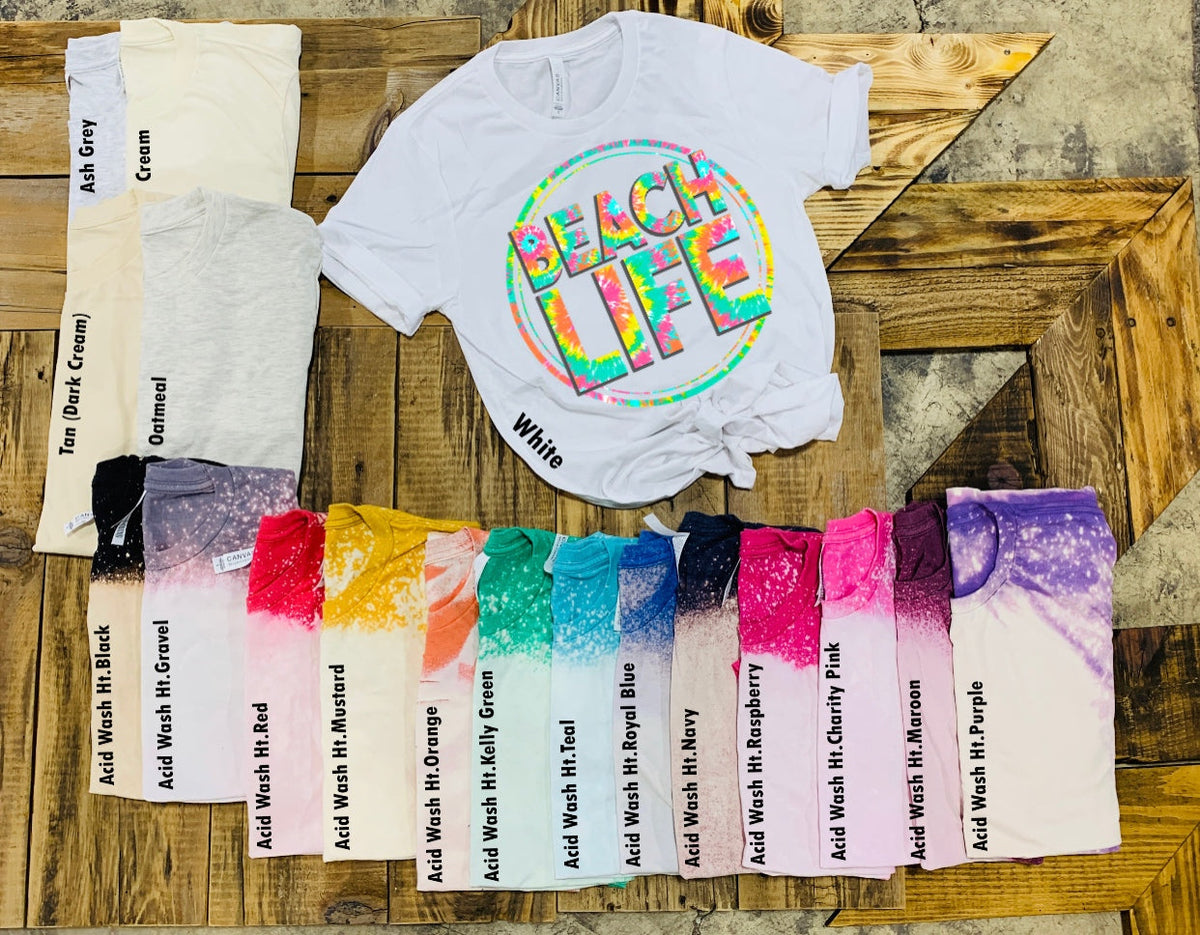 Beach Life - Tie-Dye w/ Circle