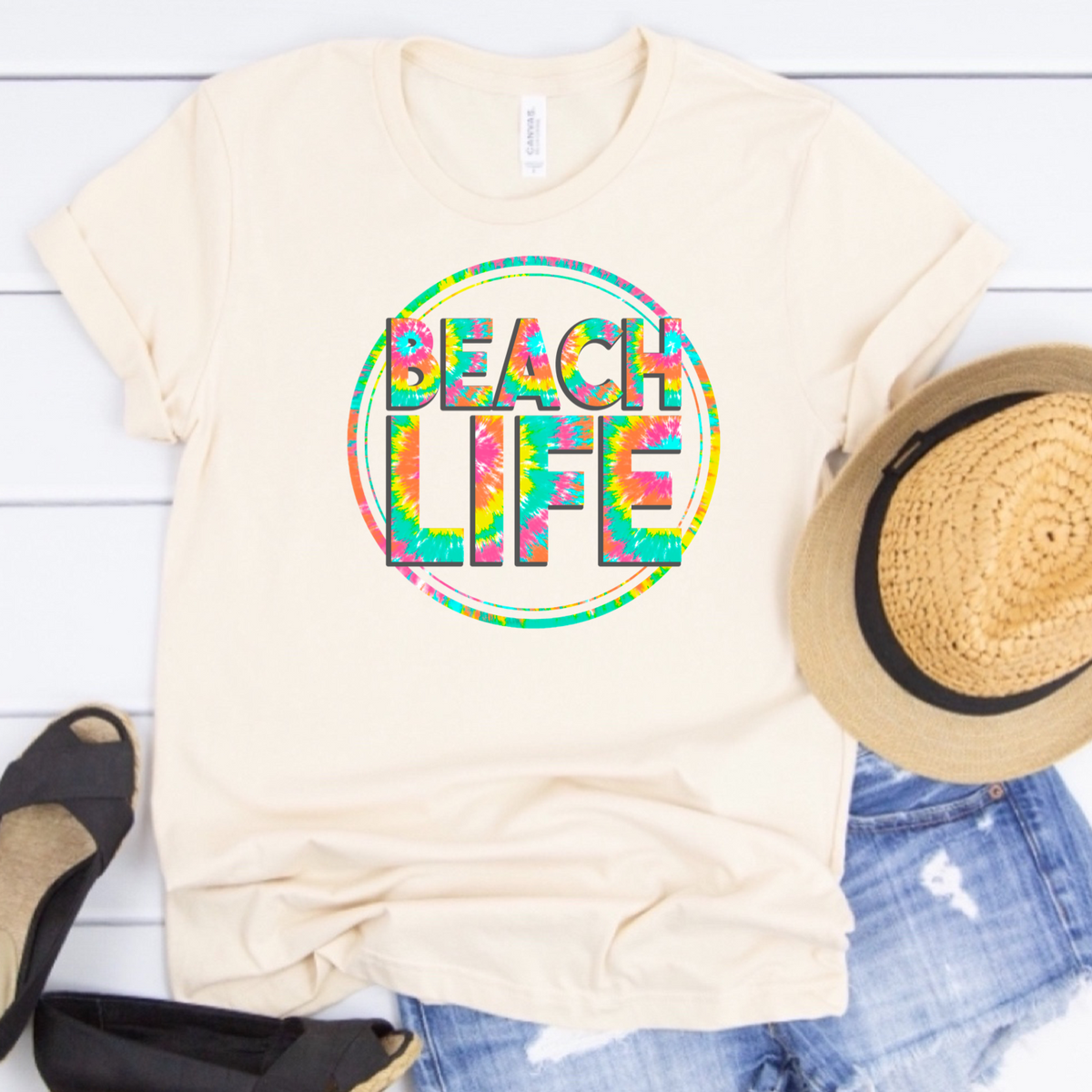 Beach Life - Tie-Dye w/ Circle