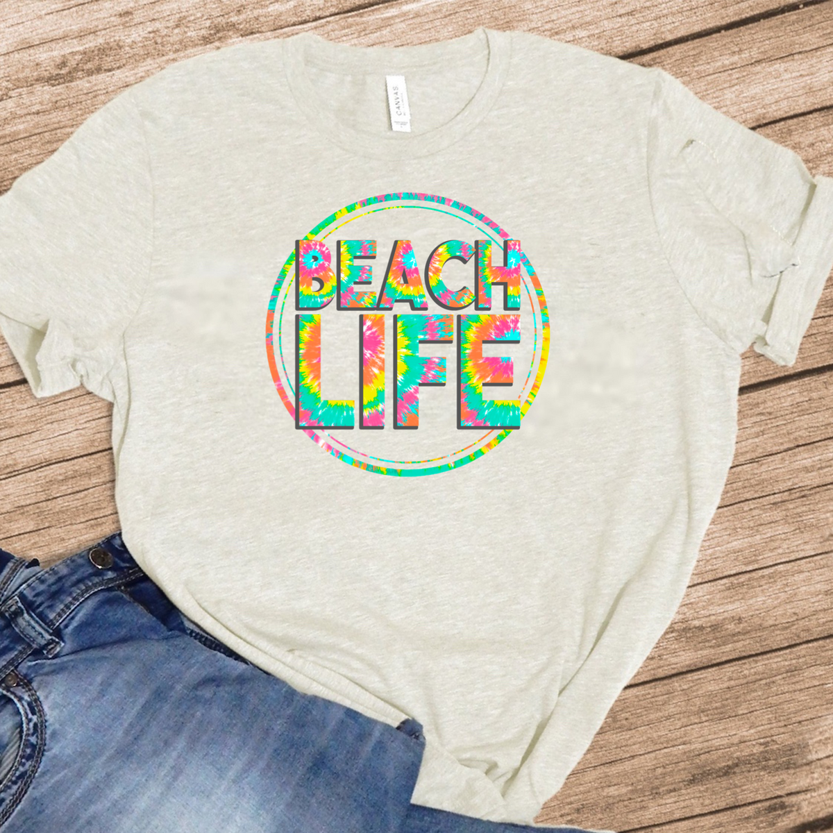 Beach Life - Tie-Dye w/ Circle
