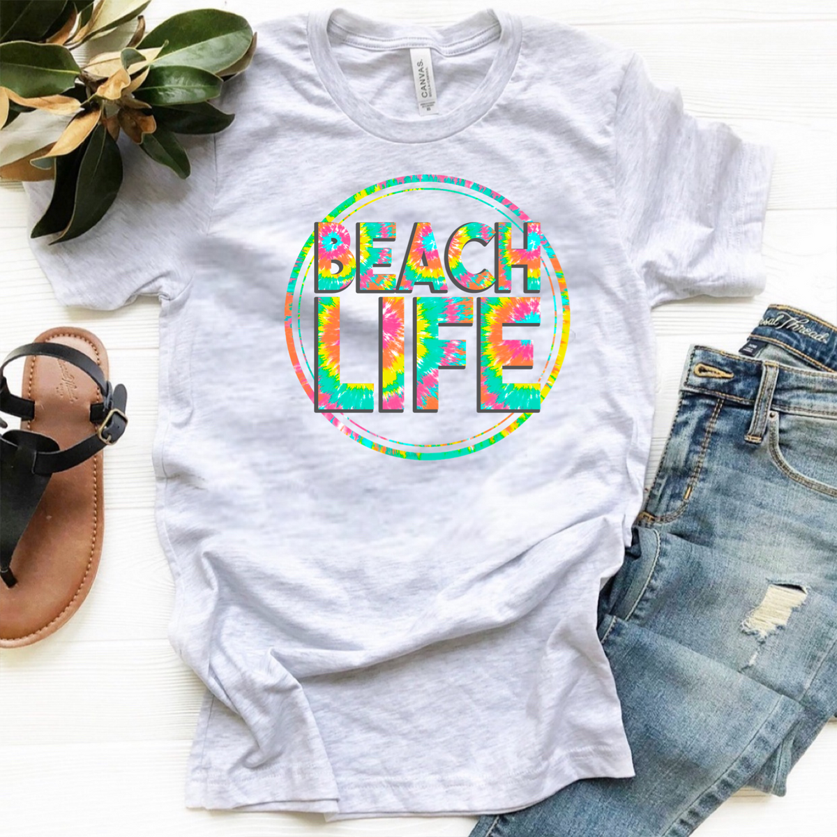 Beach Life - Tie-Dye w/ Circle