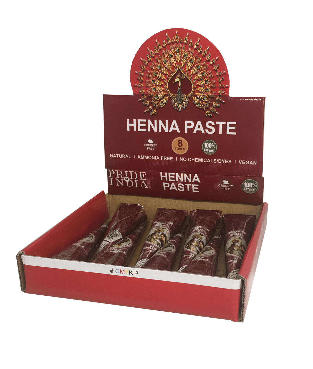 Herbal Henna Tattoo Mehendi Paste - BUY 1 GET 1 FREE  - 1.25oz Tube (100% Natural)