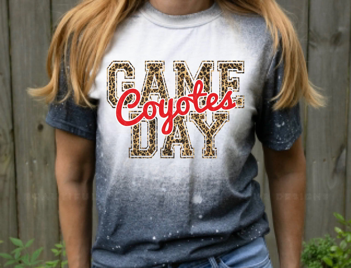 Coyotes Game Day w/ Red & Leopard Print - 14 Color Options