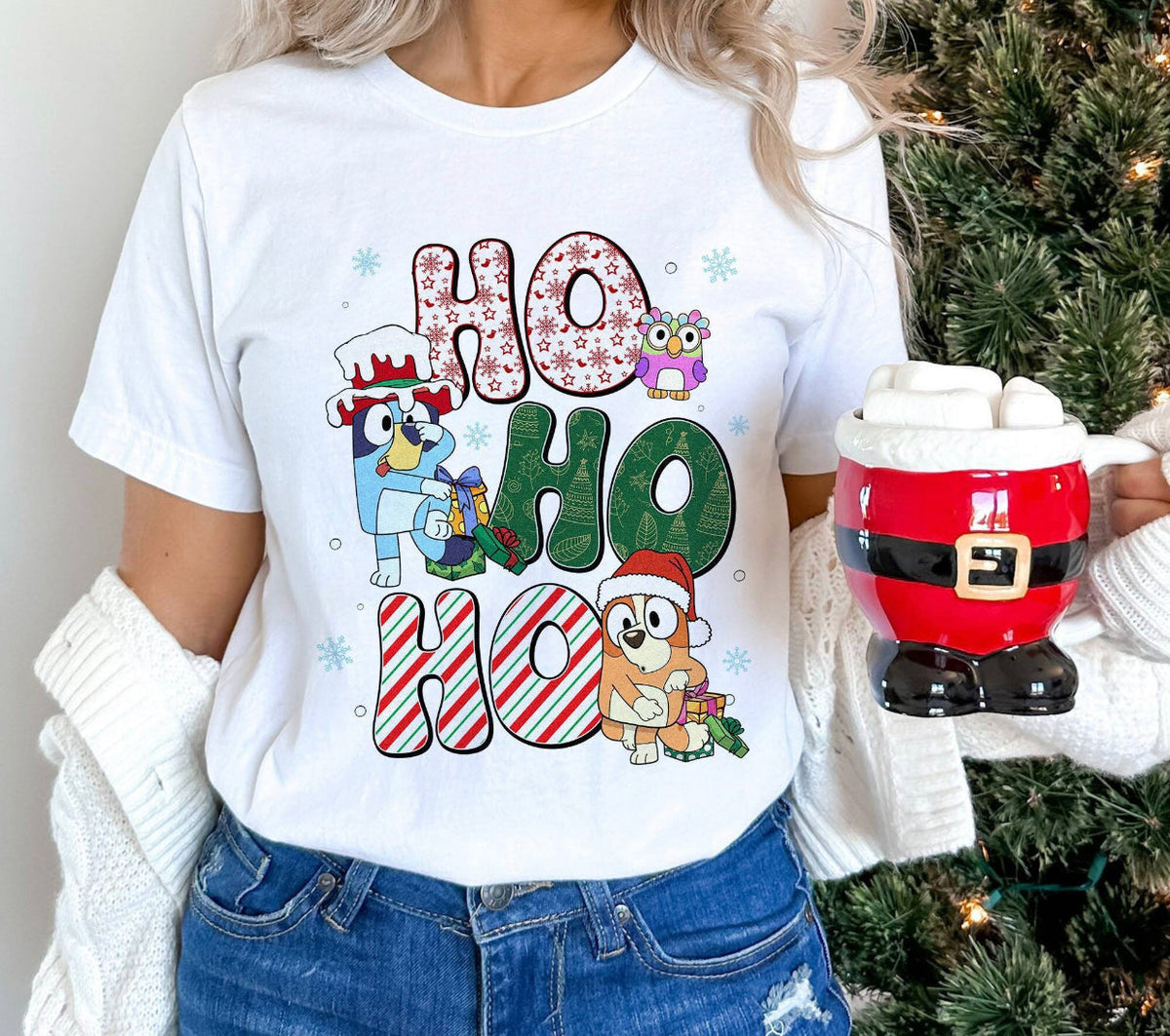 Ho Ho Ho - Christmas - Blue Dogs