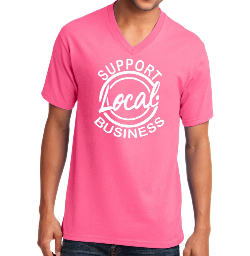 Support Local Business - White Ink