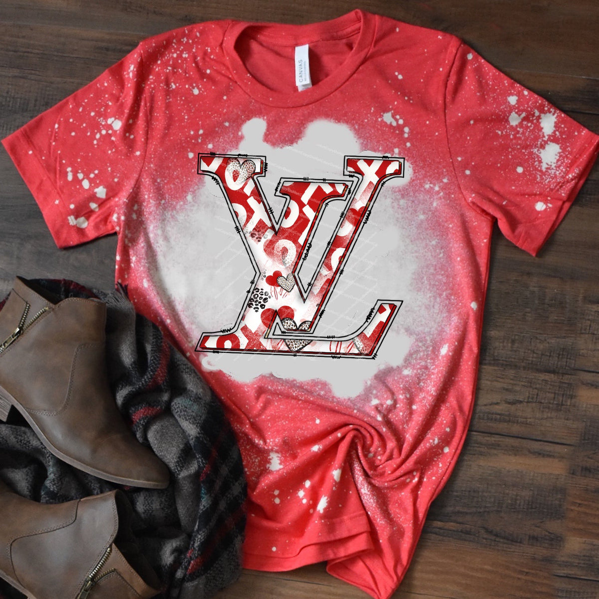 Bougie - Red & White LV - Valentine - Design 2