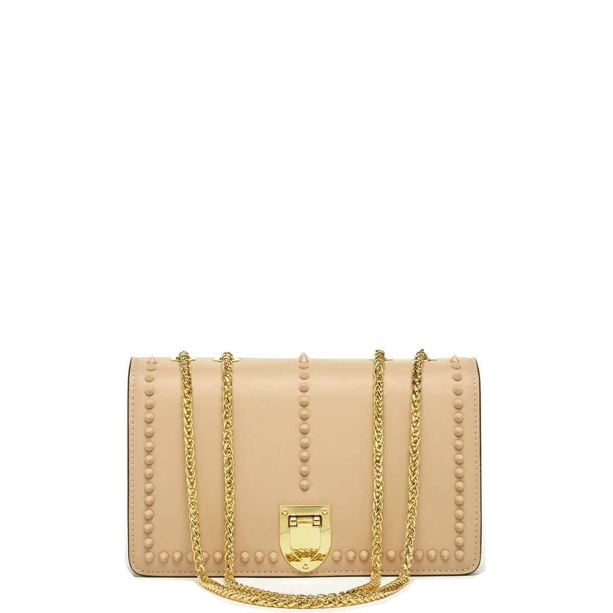 Leather Chain Shoulder Bag Tan